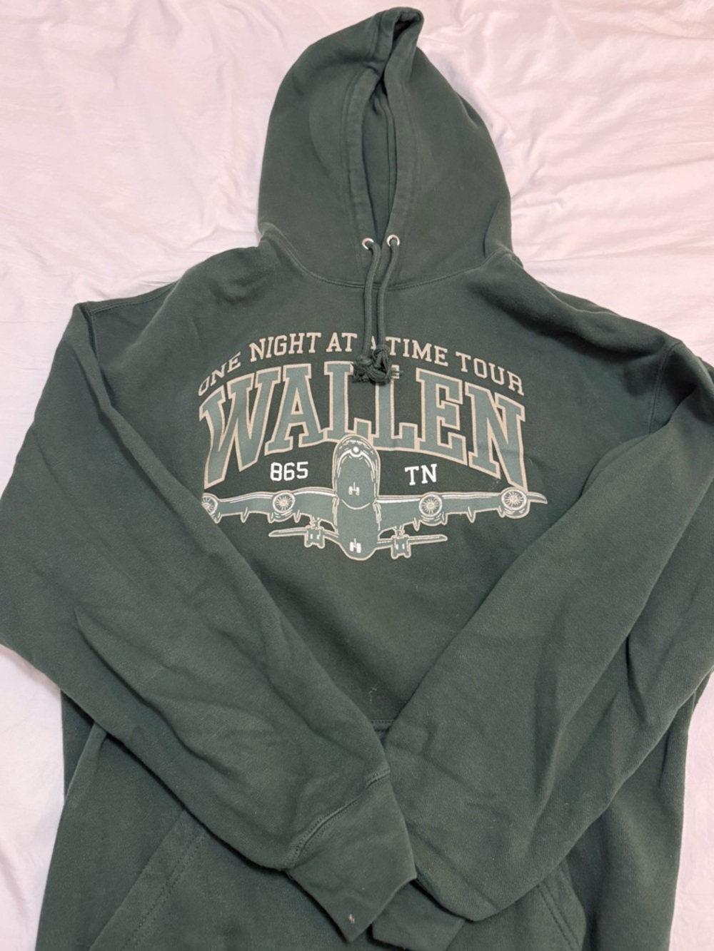 Wallen One Night At A Time Tour Green Hoodie